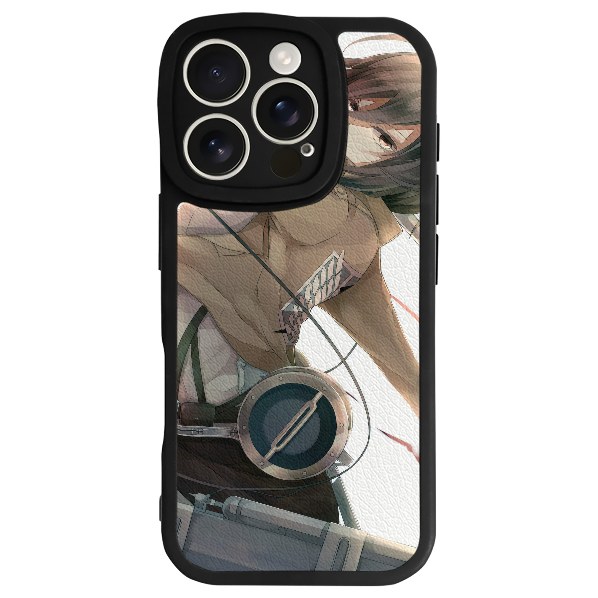 （画像用） 進撃の巨人 Attack on Titan 【iPhone 16シリーズ対応】シリコンスマホケース（レザー調） 材質：シリコン